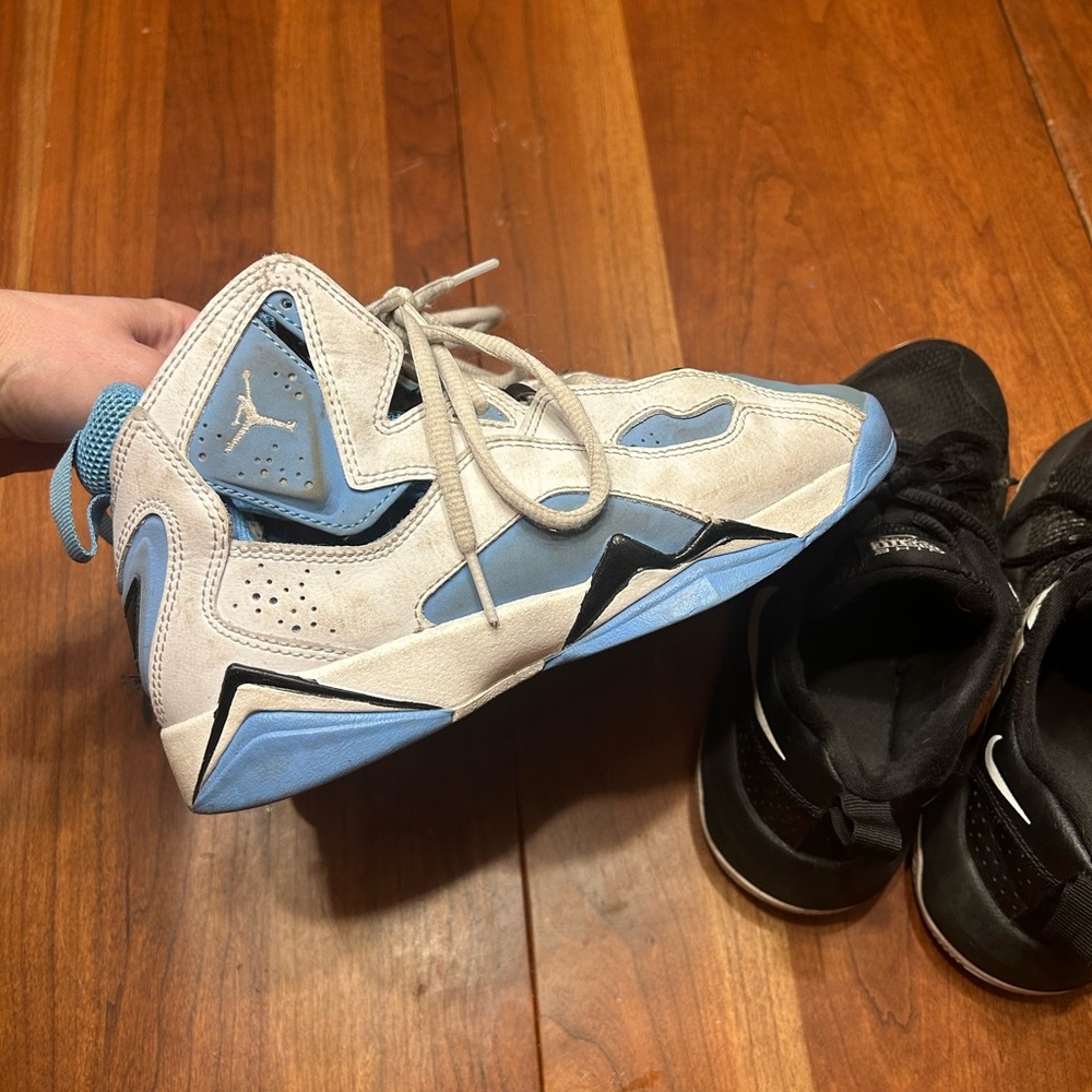 Bundle 2 pair Nike Kids' Sneakers - Black and Light Blue 3.5 Youth GUC